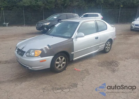 2005 Hyundai Accent Gls/Gt from USA, damaged, VIN KMHCG35CX5U326753